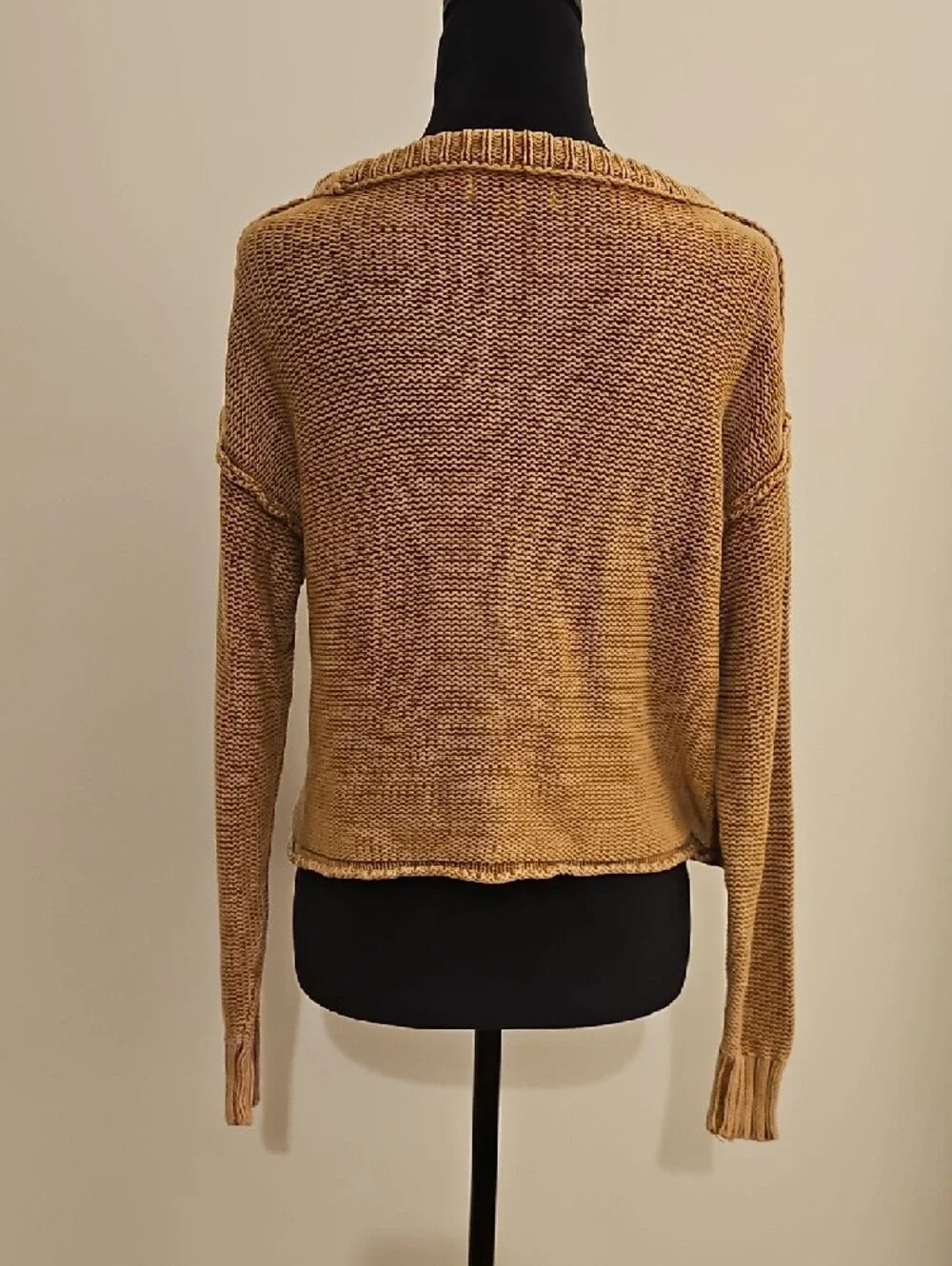 American Eagle Women's Lightweight Knit Pullover Sweater - Camel - Picture 2 of 9